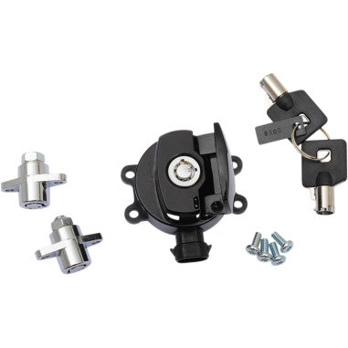 SIDE HINGE IGNITION SWITCH AND SADDLEBAG LOCK KITS FOR HARLEY-DAVIDSON