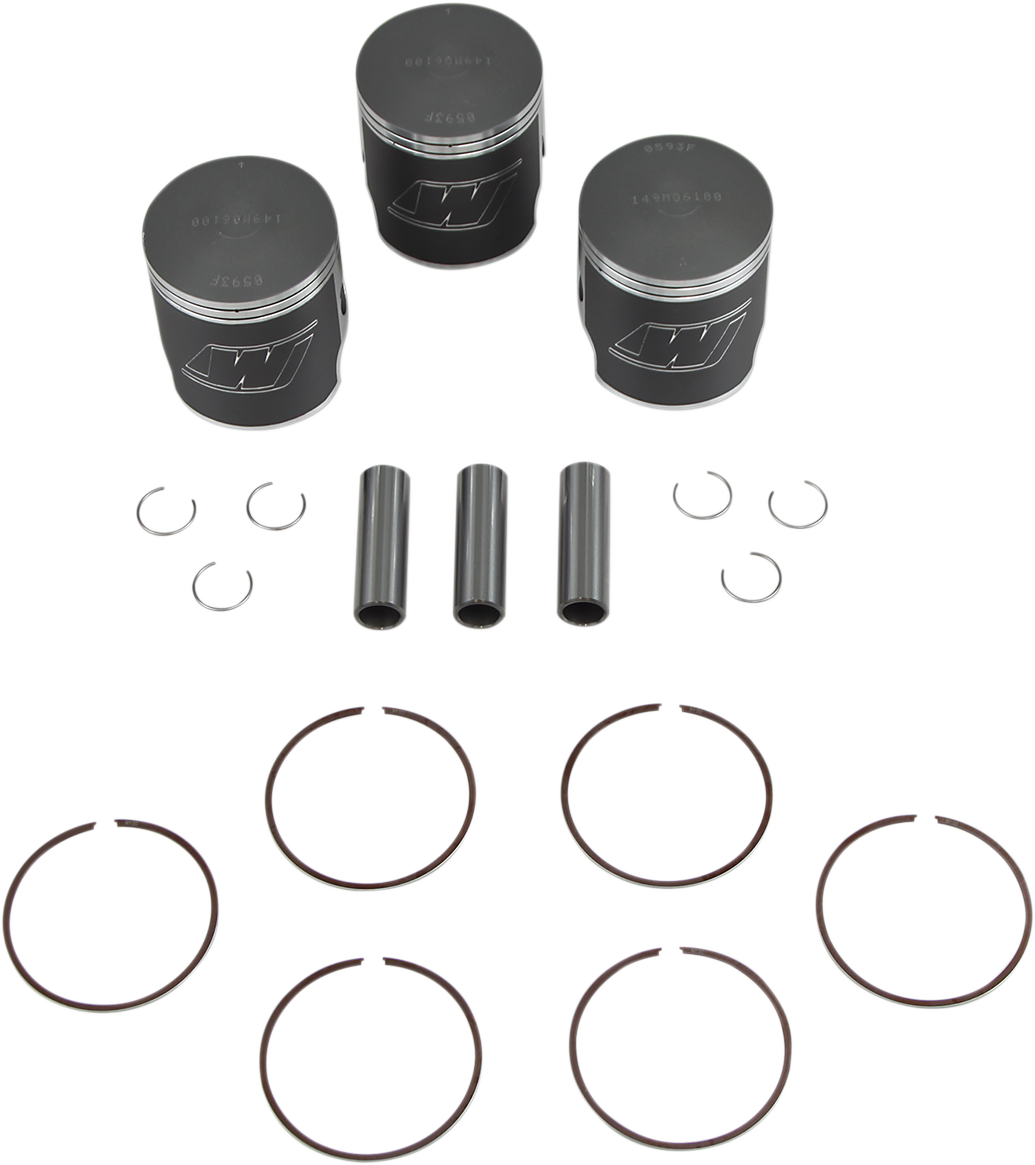 WISECO FORGED PISTON KITS PISTON KIT KAW500 61MM