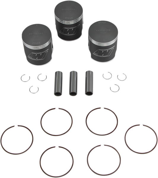 WISECO FORGED PISTON KITS PISTON KIT KAW500 61MM