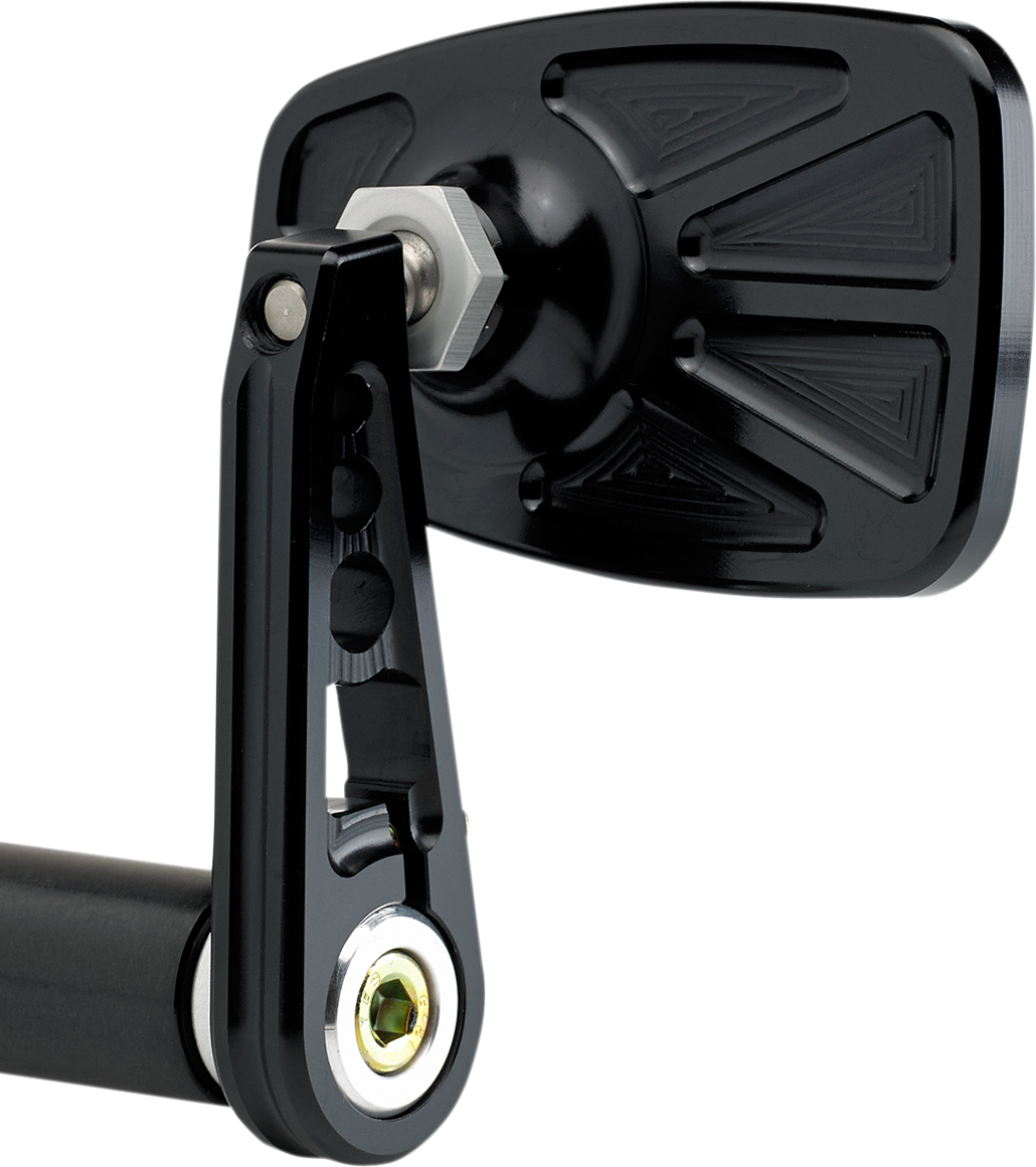 JOKER MACHINE BAR END MIRRORS MIRRORCAFE BRND STEMD BLK