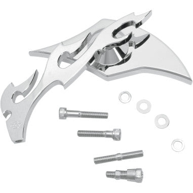 BILLET ALUMINUM MIRRORS WITH CLEAR GLASS FOR HARLEY-DAVIDSON