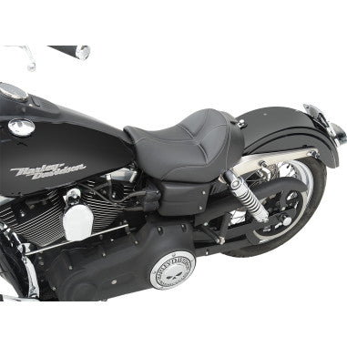 DOMINATOR SOLO SEATS AND PILLION PAD WITH BACKREST OPTION FOR HARLEY-DAVIDSON