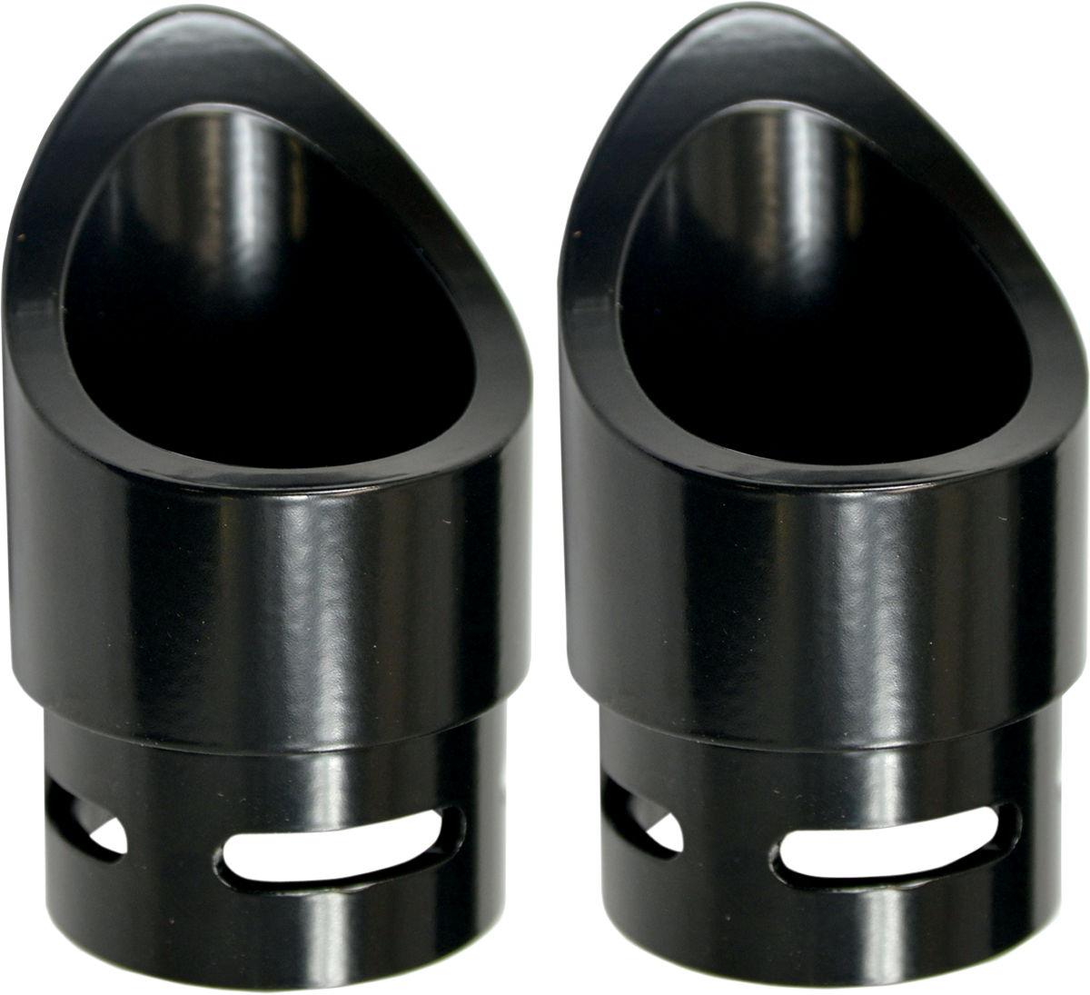 BARON FAMILY JEWEL EXHAUST TIPS FOR HARLEY-DAVIDSON  Black Family Jewel Exhaust Tips