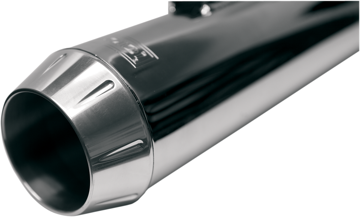 BASSANI XHAUST ROAD RAGE 2-INTO-1 SYSTEMS FOR HARLEY-DAVIDSON  Polished Road Rage Billet End Cap