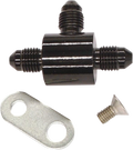 MAGNUM BRAIDED DOT UNIVERSAL BRAKE LINES AND FITTINGS T-BLOCK W/BRKT AN3 BLACK