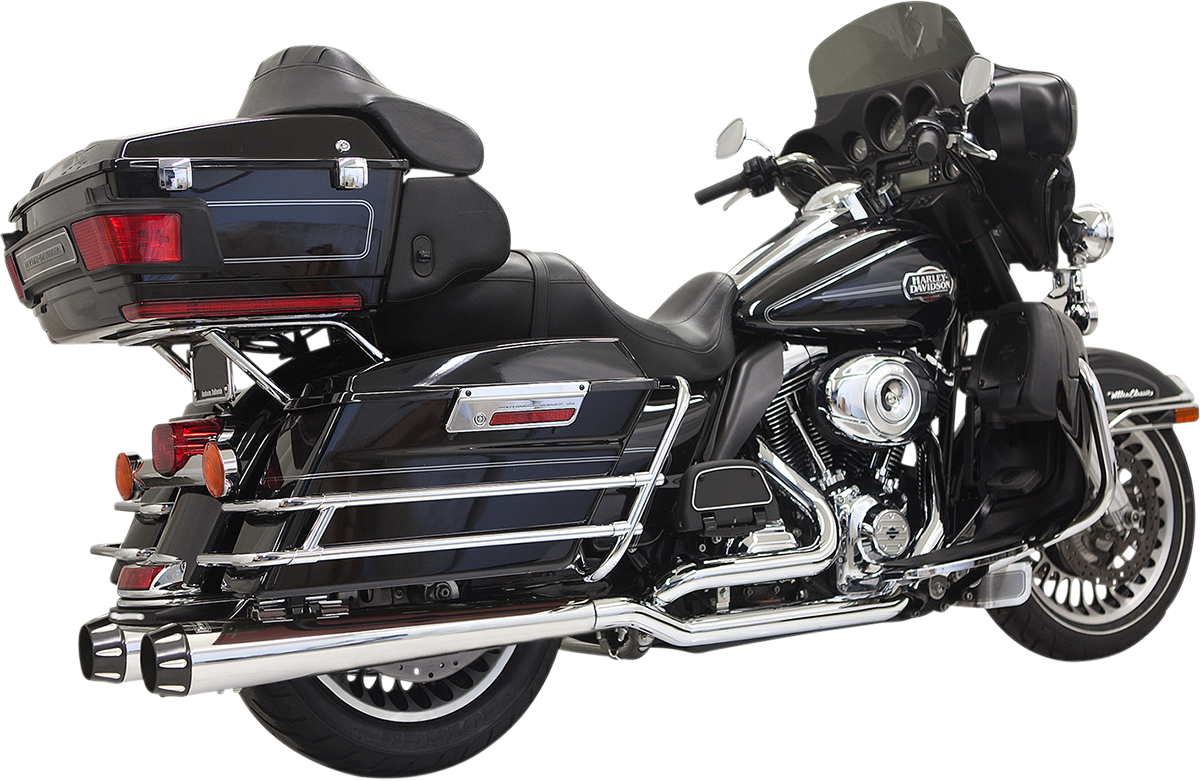 BASSANI XHAUST TRUE-DUAL DOWN UNDER SYSTEMS FOR HARLEY-DAVIDSON 2009 - 2013 Chrome True-Dual Down Under System