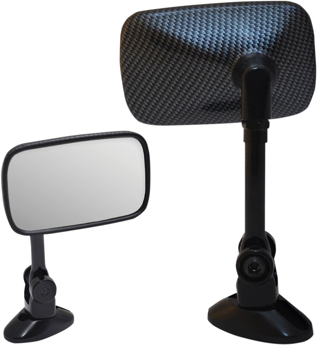 PARTS UNLIMITED MINI FAIRING MOUNT MIRRORS MIRROR PU MINI RECT CARB.