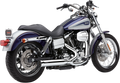 COBRA POWERPRO HP 2-INTO-1 RPT EXHAUST FOR HARLEY-DAVIDSON 2012 - 2017 Chrome/Black Powerpro HP 2-Into-1 RPT Exhaust System