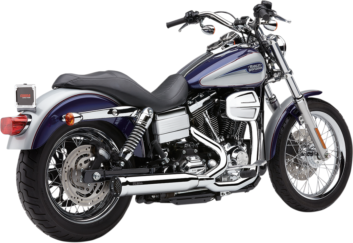 COBRA POWERPRO HP 2-INTO-1 RPT EXHAUST FOR HARLEY-DAVIDSON 2012 - 2017 Chrome/Black Powerpro HP 2-Into-1 RPT Exhaust System