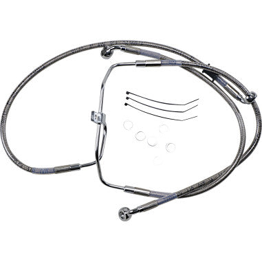 EXTENDED LENGTH STAINLESS STEEL BRAKE LINE KITS FOR HARLEY-DAVIDSON