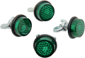 CHRIS PRODUCTS LICENSE PLATE REFLECTORS MINI REFLECTORS 4-GREEN