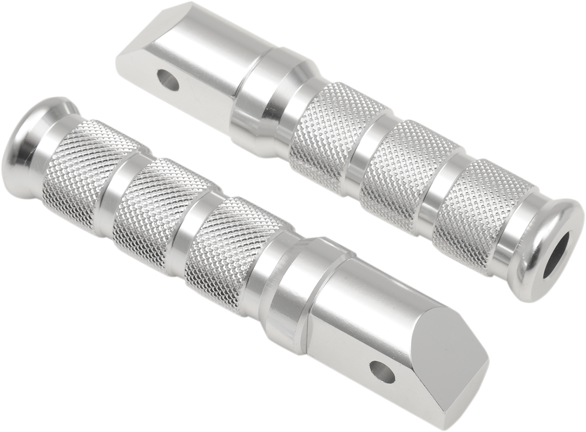 EMGO ANODIZED-ALUMINUM FOOTPEGS FOR SPORTBIKES FOOTPEGS SILVER HON-REAR