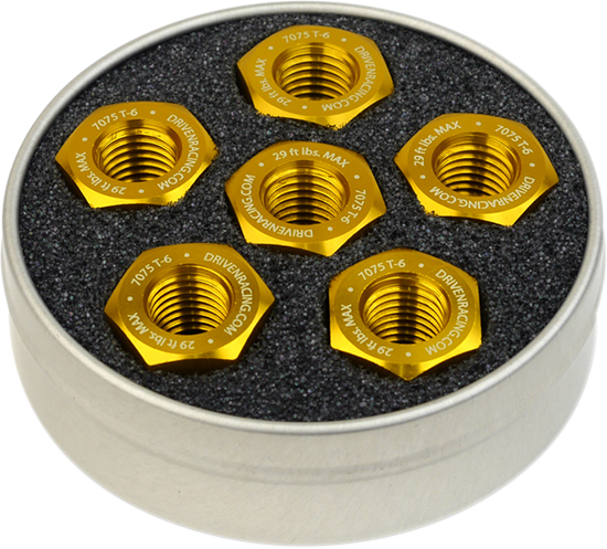 DRIVEN RACING SPROCKET NUTS SPKT NUT ALM 10X1.0 GLD