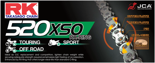 RK X-RING (XSO) CHAIN RK 525XSO-110