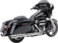 COBRA 4" 909 TWIN MUFFLERS FOR HARLEY-DAVIDSON 2017 - 2020 Chrome 909 Slip-On Mufflers