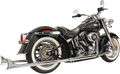 BASSANI XHAUST TRUE DUALS WITH FISHTAIL MUFFLERS FOR HARLEY-DAVIDSON 2005 True Duals With 39" Fishtail Mufflers
