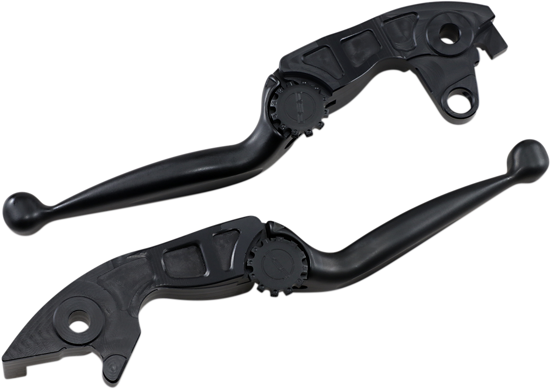 POWERSTANDS RACING ADJUSTABLE LEVERS AND SETS LEVER SET JRNY GLDWG BLK