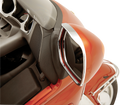 SHOW CHROME VISORED MIRROR TRIM MIRROR TRIM VISOR CHR