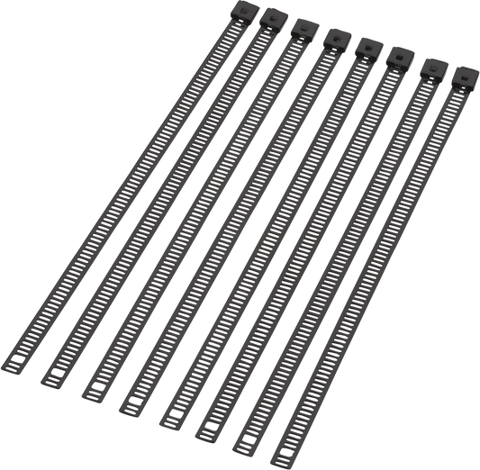 MOOSE RACING HARD-PARTS LADDER-STYLE CABLE TIES CABLE TIE BLACK 8" 8PK