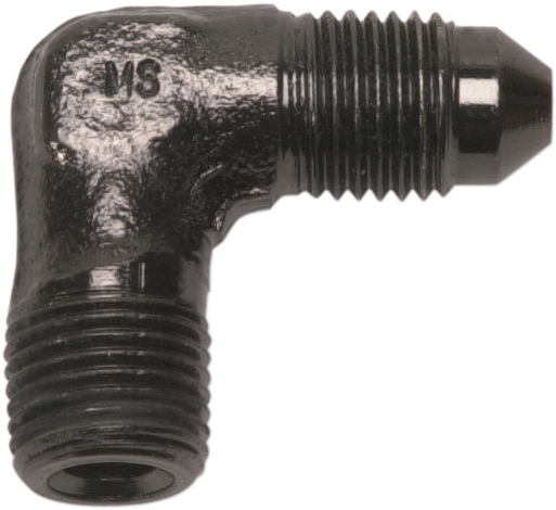 RUSSELL RENEGADE UNIVERSAL BRAKE LINES AND FITTINGS 90DEG 1/8NPT-#3 MALE BLK