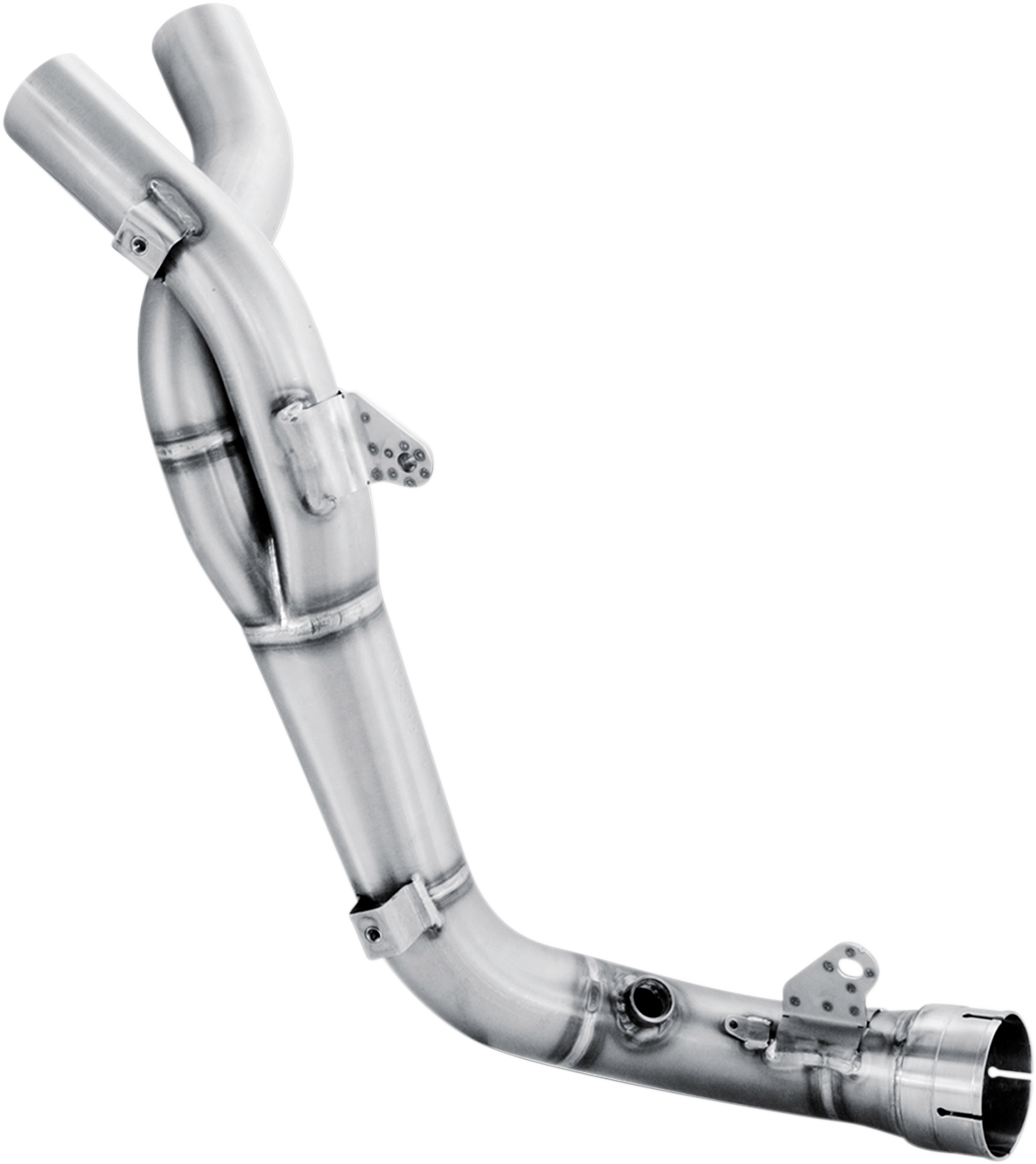 AKRAPOVIC SLIP-ON SERIES MUFFLERS LINK PIPE SS YZFR1 07-08