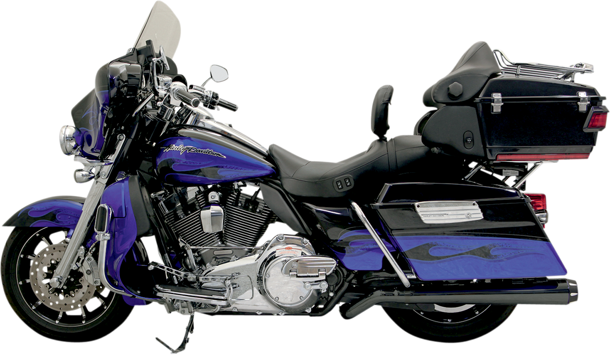 BASSANI XHAUST ROAD RAGE II MEGA POWER 2-INTO-1 SYSTEMS FOR HARLEY-DAVIDSON 1995 - 2006 Black Road Rage II Mega Power System Pseudo Left-Side Megaphone Muffler