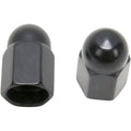 Pareja De Tapones De Valvula Anodizados Barnett Black Custom Valve Stem Caps