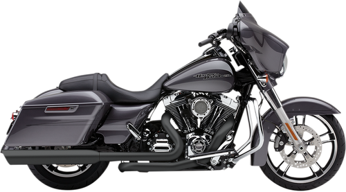 COBRA 4" 909 TWIN MUFFLERS FOR HARLEY-DAVIDSON 1995 - 2013 Raven Black 909 Slip-On Mufflers