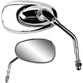 BILLET CHROME MIRRORS FOR HARLEY-DAVIDSON
