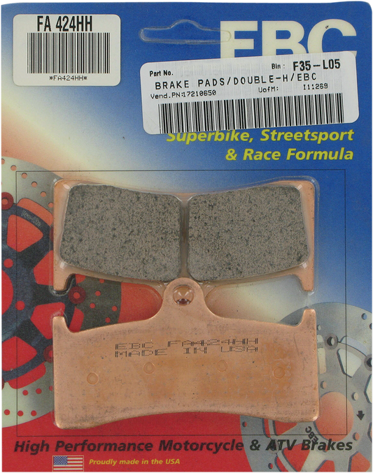 EBC BRAKE PADS AND SHOES BRAKE PAD EBC FA424HH