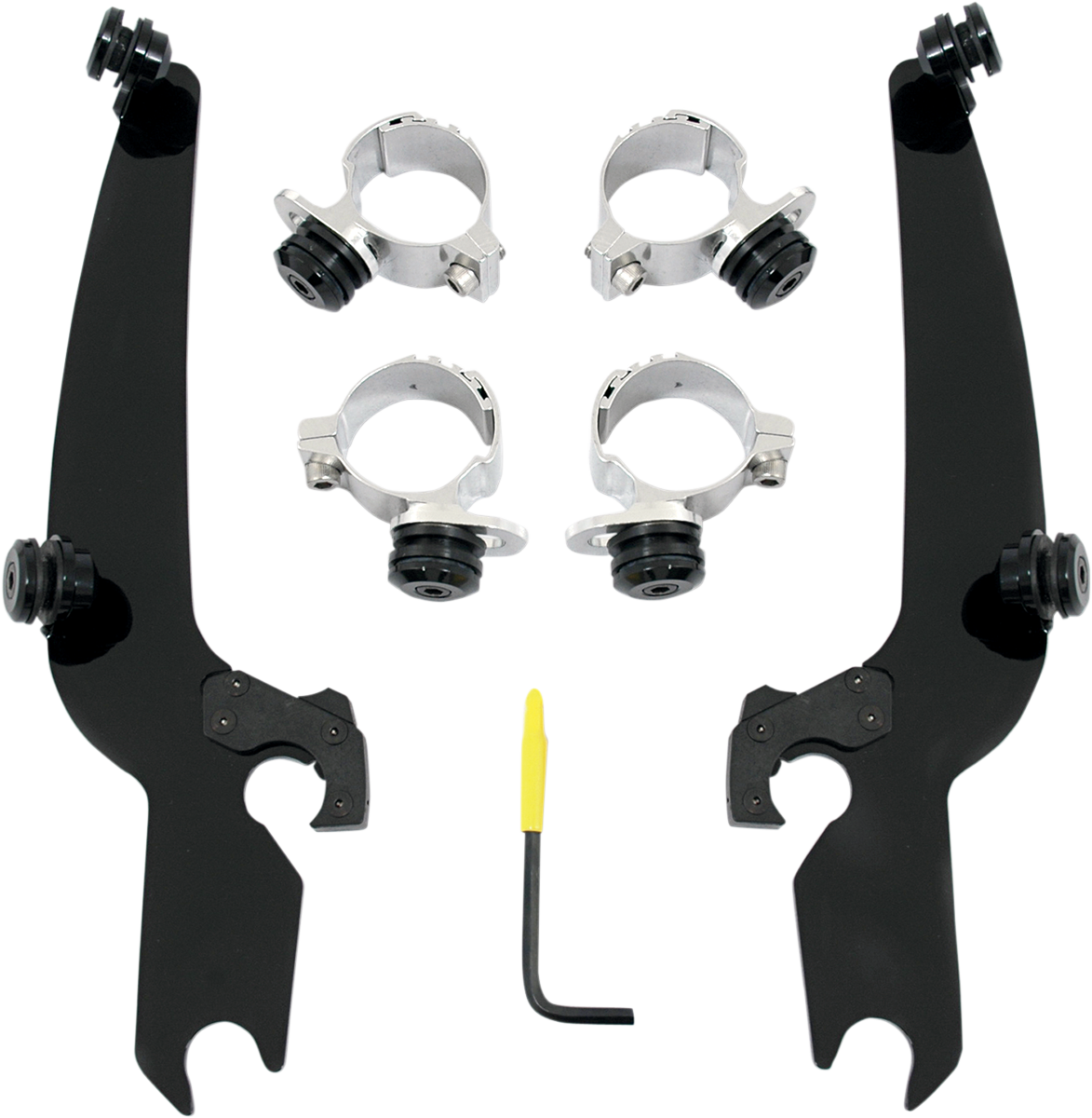 MEMPHIS SHADES METRIC NO-TOOL TRIGGER-LOCK MOUNT KITS FOR SPORTSHIELDS MNT KIT SS YAM BOLT BLK