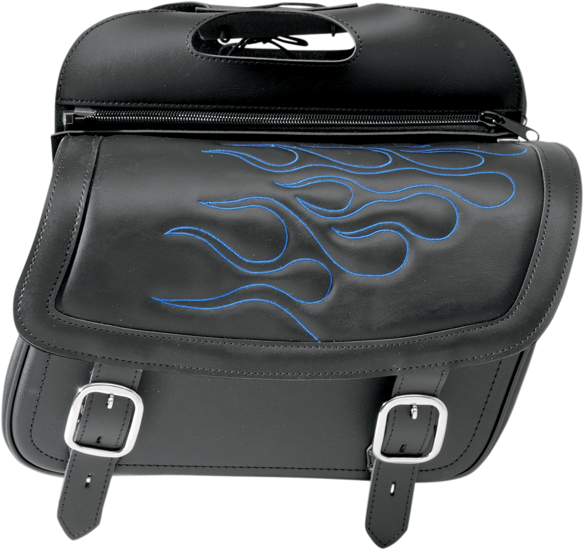 SADDLEMEN HIGHWAYMAN TATTOO SADDLEBAGS SADDLEBAG FLAME BLU JB