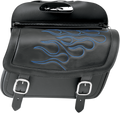 SADDLEMEN HIGHWAYMAN TATTOO SADDLEBAGS SADDLEBAG FLAME BLU MD