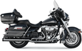BASSANI XHAUST TRUE-DUAL DOWN UNDER HEADPIPES FOR HARLEY-DAVIDSON 2009 - 2013 Chrome True-Dual Down Under Headpipes