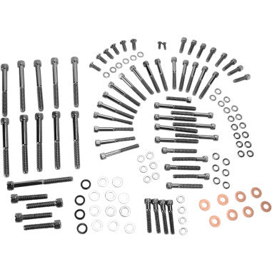 BLACK CHROME SOCKET-HEAD BOLT SETS FOR HARLEY-DAVIDSON