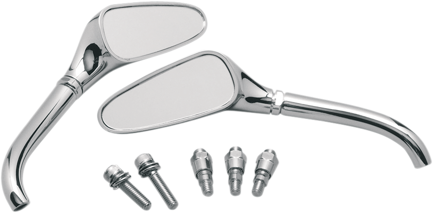 PRO-ONE PERF.MFG. PRO-MINI CHROME MIRROR PACKAGES MIRROR-PRO MINI PAIR