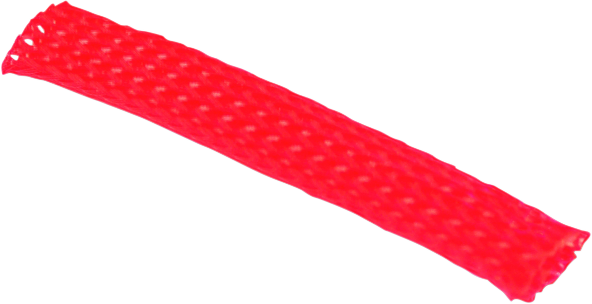 NAMZ BRAIDED FLEX SLEEVING SLEEVING BRAIDED RED 10'