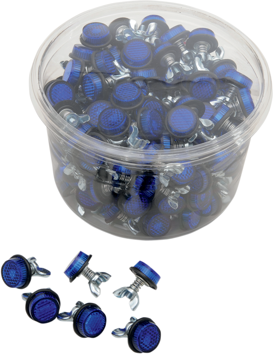 CHRIS PRODUCTS LICENSE PLATE REFLECTORS LIC PLATE REFL TUB150 BLU