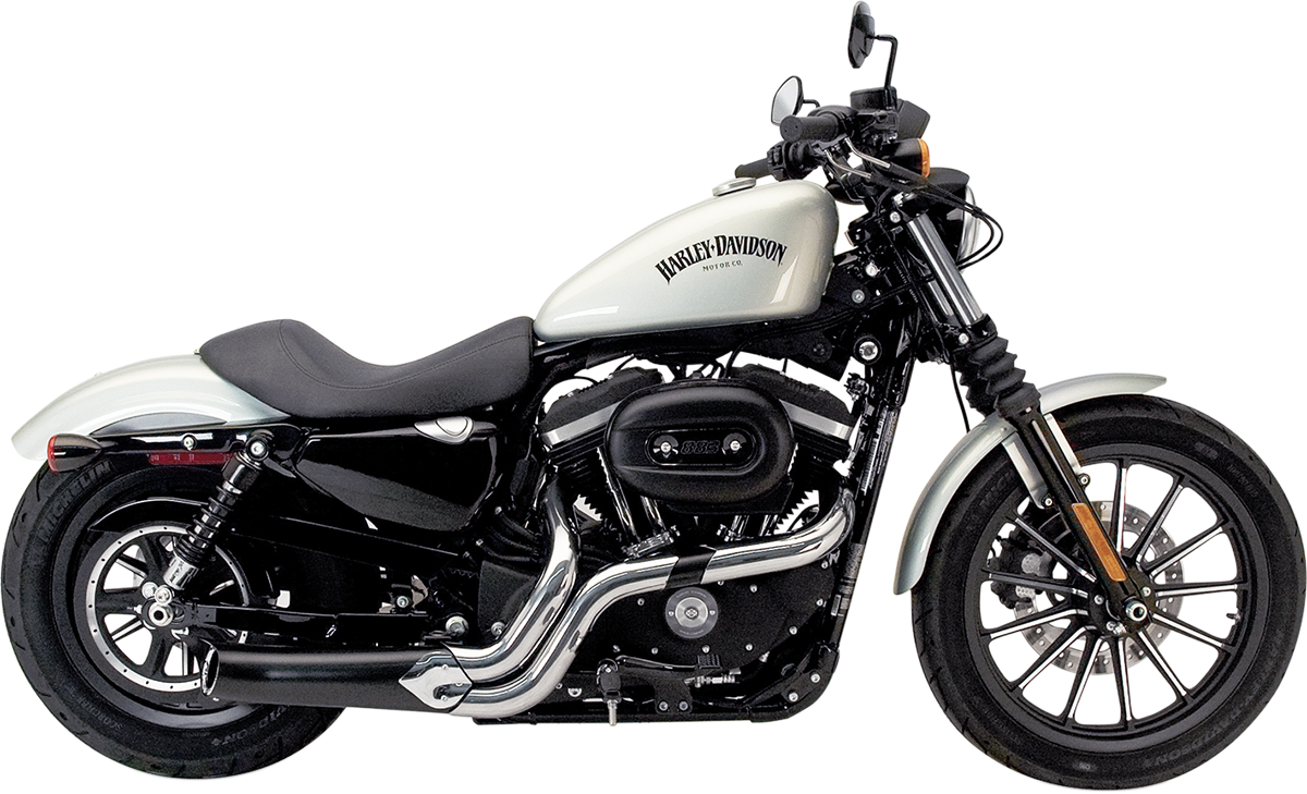 SUPERTRAPP PHANTOM II 2-INTO-1 EXHAUST SYSTEM FOR HARLEY-DAVIDSON 2014 - 2019 Black/Chrome Phantom II Exhaust System