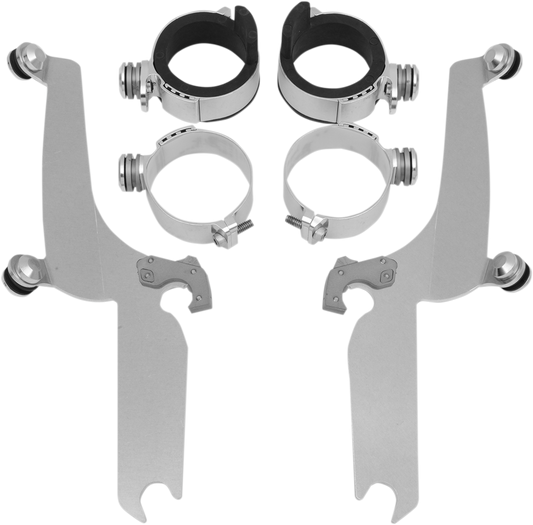 MEMPHIS SHADES METRIC NO-TOOL TRIGGER-LOCK MOUNT KITS FOR SPORTSHIELDS MNT KIT TL S/S XVS650