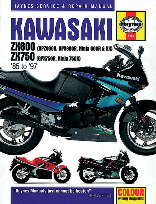 HAYNES MOTORCYCLE REPAIR MANUALS MANUAL KAW ZX600 NINJA
