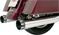 BASSANI XHAUST 4" SLIP-ON QUICK CHANGE SERIES MUFFLERS FOR HARLEY-DAVIDSON  Black/Natural Quick Change Series End Cap