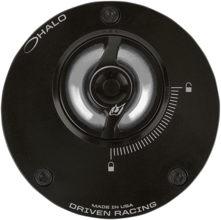 DRIVEN RACING HALO FUEL CAPS AND BASES CAP FUEL HALO SILVER