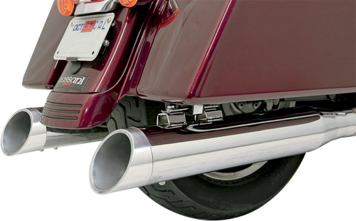 BASSANI XHAUST 4" SLIP-ON QUICK CHANGE SERIES MUFFLERS FOR HARLEY-DAVIDSON  Polished Quick Change Series End Cap