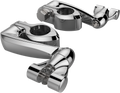 CIRO ENGINE GUARD HIGHWAY PEG MOUNTING KITS CLAMP PINLESS 4" EXT CHR