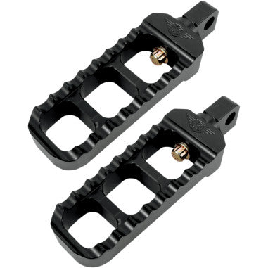 ADJUSTABLE SERRATED BILLET FOOTPEGS AND SHIFTER PEGS FOR HARLEY-DAVIDSON