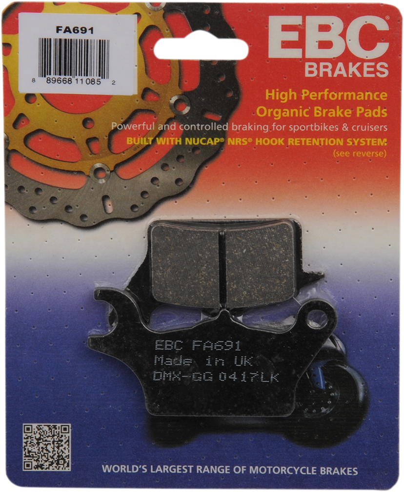 EBC BRAKE PADS AND SHOES BRAKE PAD ORG FA691