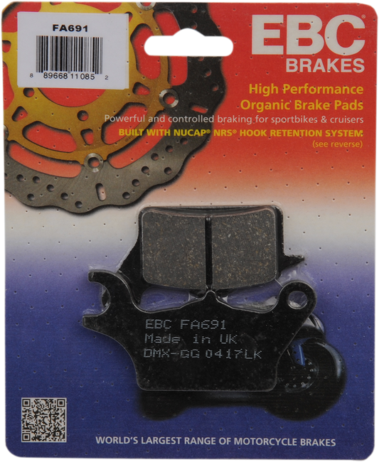 EBC BRAKE PADS AND SHOES BRAKE PAD ORG FA691