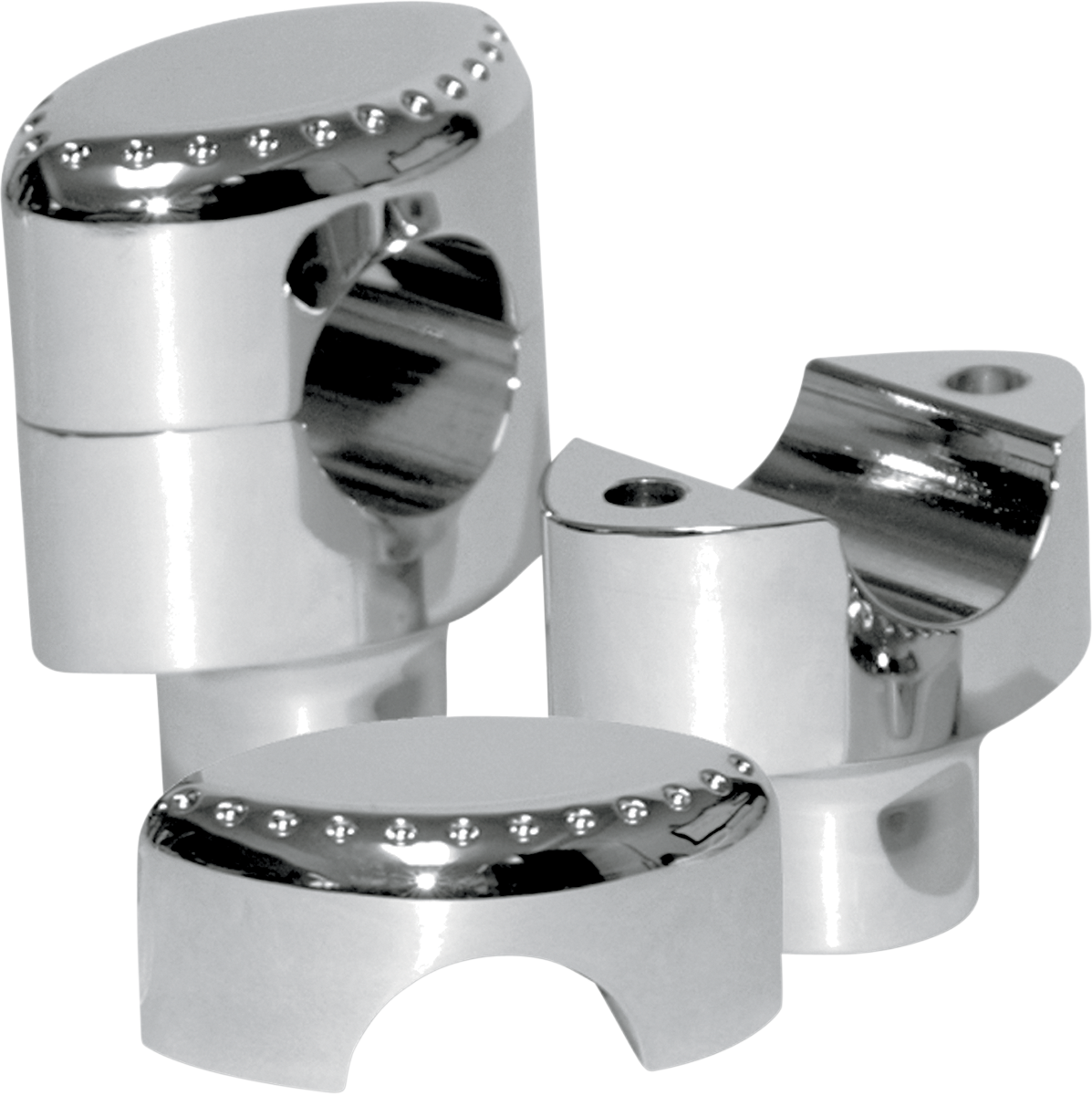 LA CHOPPERS RISERS FOR 1" HANDLEBARS RISERS 1" DRILLD 1.5 CHR