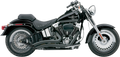 COBRA SPEEDSTER SHORT SWEPT EXHAUST SYSTEMS FOR HARLEY-DAVIDSON 2012 - 2013 Black Speedster Short Swept Exhaust System